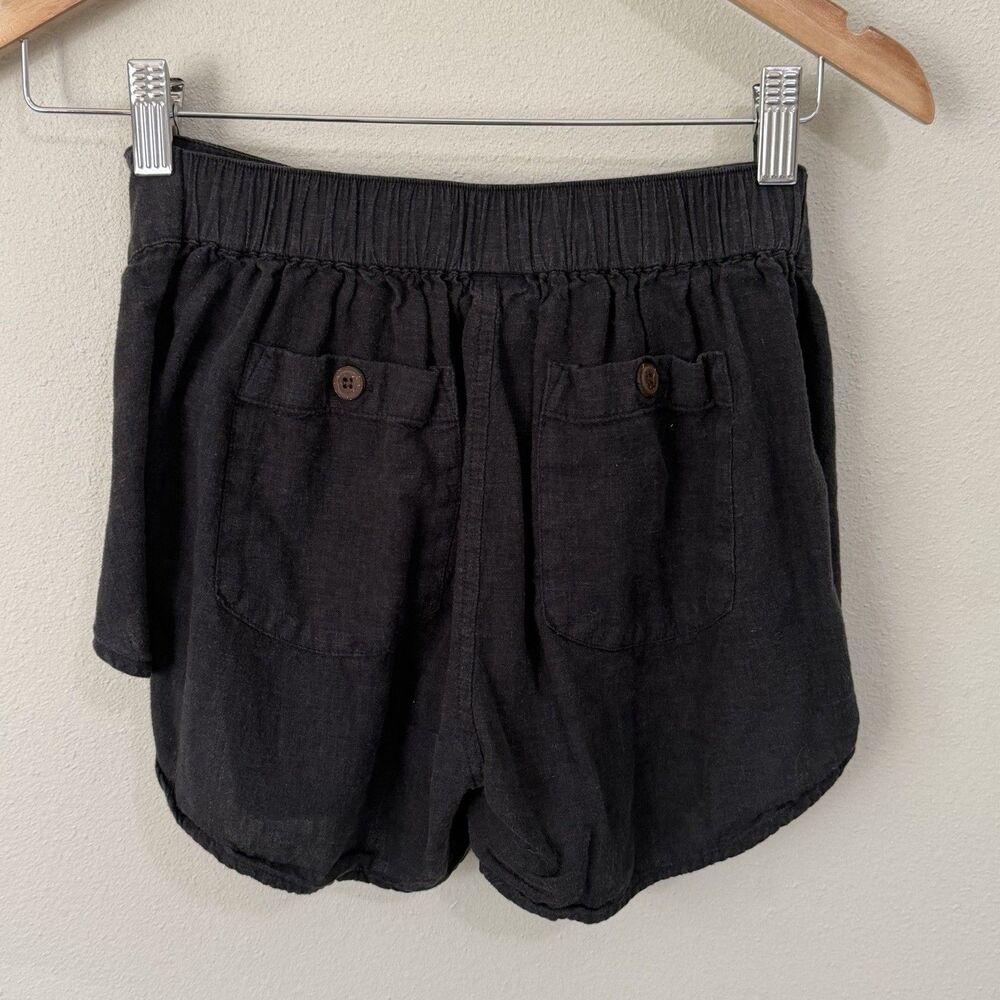 Patagonia Garden Island Shorts Womens XS Gray Black Hemp Tencel Tie Waist - Picture 4 of 7